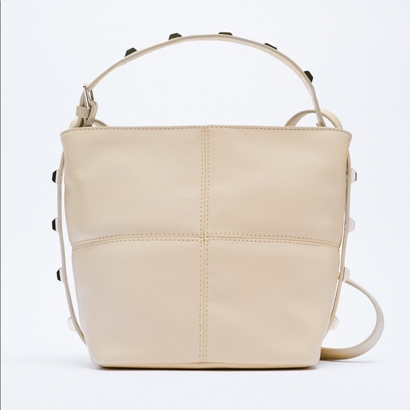 Zara Handbags - {Zara} Studded Bucket Bag